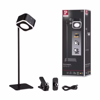 Luminaires à poser mobiles Varia White Switch 160lm / 40lm 1,6W / 0,4W Noir