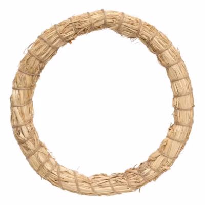 Couronne paille d.33cm naturel – feeric lights & christmas