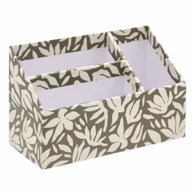 Organiseur de bureau 3 compartiments Florea – Vert fonce- 5five