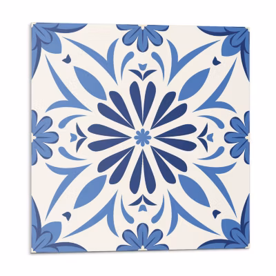 Carreaux De Vinyle Wallfluent 60×30 cm Motif Floral En Arrière-Plan 6 pièces