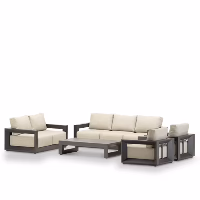 Set de jardin 7 places aluminium anthracite – San Francisco