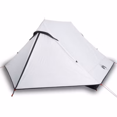 Tente de camping 2 personnes blanc tissu occultant imperméable vidaXL