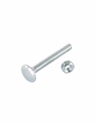 Boulon (vendu avec Ecrou) TRCC JAPY tête ronde collet carré M12X160 Filetage total Forte tenue à la – 1 pièce
