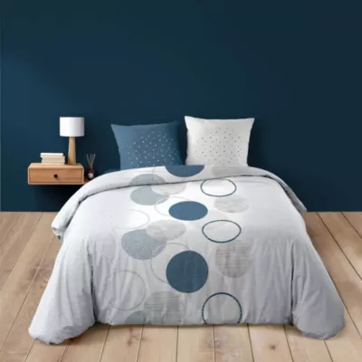 Housse de couette 260×240 + 2 taies Voie lactée coton