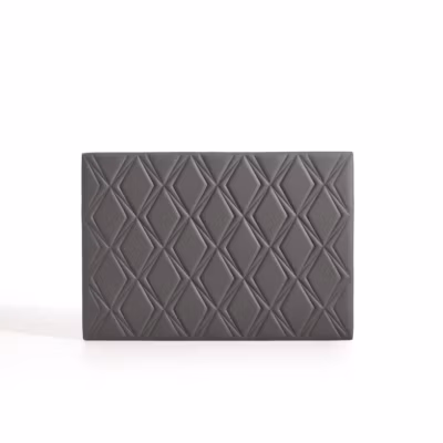 Tête de lit Rubi gris pour lit 105 en similicuir 115x115x8. ECCOX
