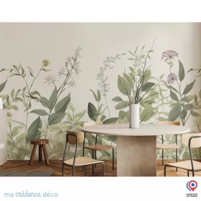 Papier peint Fleurs Eucalyptus – Intissé – 200 cm – 280 cm – MaCrédenceDéco