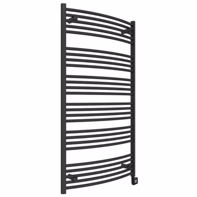 Sèche-serviette électrique noir – (HxL) 786x400mm – 300 Watt – 300 Watt – DOM786-400E8N