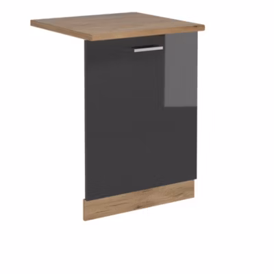 Vicco Panneau de lave-vaisselle Anthracite Haute brillance 60cm , PT Chêne