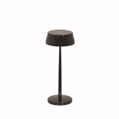 Zafferano SISTER LIGHT Wi-fi Lampe de table LED intelligente rechargeable et dimmable Noir Nacré