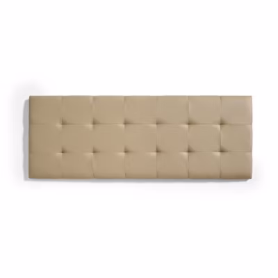 Tête de lit pour lit 160 capitone similicuir carreaux 162 x 57 x 5 cm camel Clair. ECCOX