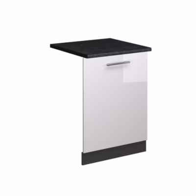 Vicco Façade de lave-vaisselle Blanc Haute brillance 60cm , PT Anthracite