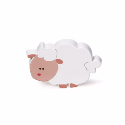 Bouton en plastique finition mouton, dimensions: 78x53x25mm-