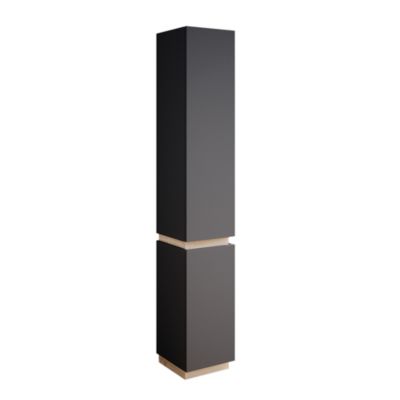 Vicco Meuble de rangement de salle de bain Anthracite 33×197.5cm avec 2 portes