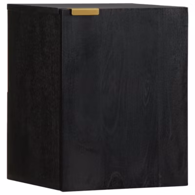 Armoire murale de salle de bain noir bois d&rsquo;ingénierie vidaXL