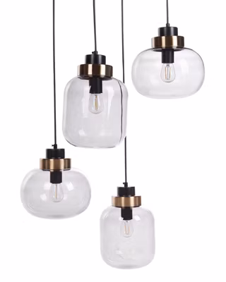 Lampe suspension ZAYANDE Verre Gris clair