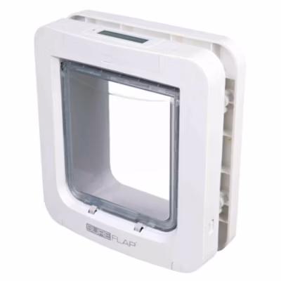 Chatière à puce Electronique 26.2 par 28.1 cm extérieur,  4 positions SureFlap pour chat