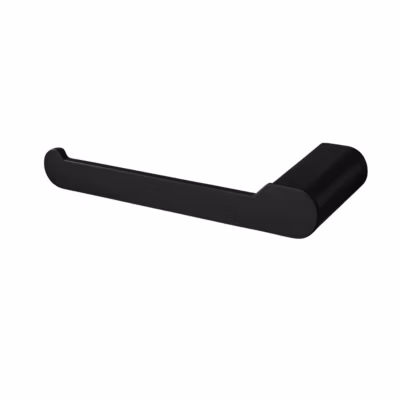 BALNEO – porte-papier toilette en acier inox noir – dérouleur QARX inoxydable – support papier WC en métal