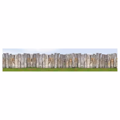 Brise vue imprimé TRAVERSES, H.1 x L.5 m, 100% occultant, Made in France par Scenolia + kit de fixation offert