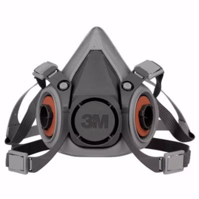 Demi-masque de protection respiratoire réutilisable 3M Série 6000 Gris M