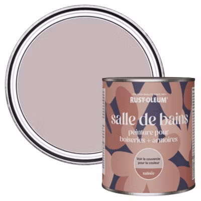 Peinture Violette pour Boiseries de Salle de Bains, Satinée – RUST-OLEUM – Lilas 750ml