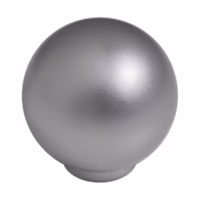 Bouton de meuble boule abs diamètre   24 mm chrome mat lot de 50 piéces