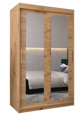 Armoire Promo T3 a portes coulissantes H. 200 x L. 120 x P. 62 2 portes