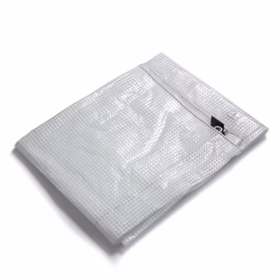 Bâche de protection imperméable Leno 140 gm² Blanc  Transparent 2 x 3 m