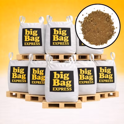 PACK 8 X BIG BAG de +/- 1,5T Sable à Tranchée Beige 0/6 mm – Livraison PREMIUM