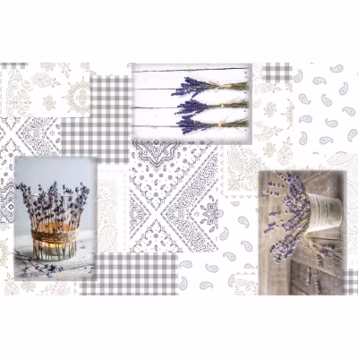 Set de table à motif lavande TRADILAV
