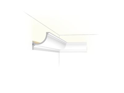 C902 Corniche plafond pour éclairage indirect Orac Decor – 10x10x200cm (h x p x L) – A l&rsquo;unité