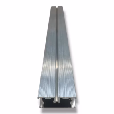 Lot de 10 unités de lattes tubulaires en aluminium  2000x45x23 mm aluminium 1,8 mm