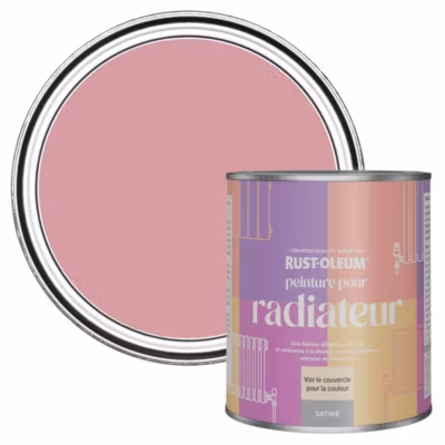 Peinture Rose pour Radiateur, Finition Satinée – RUST-OLEUM – Rose Antique 750ml