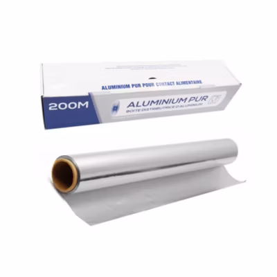 6 Rouleaux d&rsquo;Aluminium Alimentaire 44cm x 200M avec Boîte Distributrice – D-Work