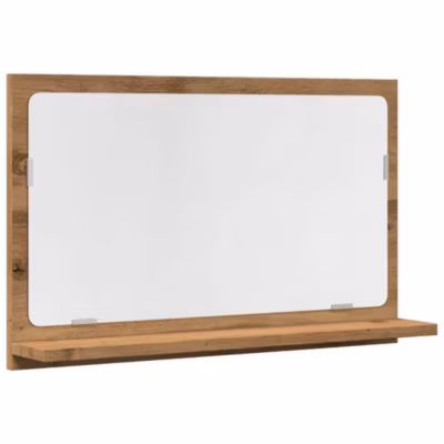 Armoire Murale à miroir de salle de bain, Armoire de Toilette, Meuble Salle de Bain chêne artisanal 60x11x37 cm