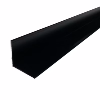 Cornière en alu 20mm x20mm x1.3mm, lg 1950mm (Laqué noir mat)