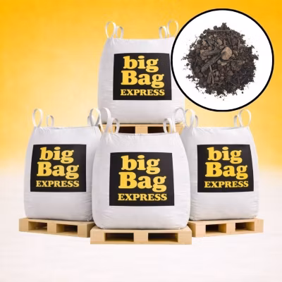PACK 4 X BIG BAG de 1m3 (+/- 4,8T) Terre Criblée Amendée Compostée à 25% – Livraison PREMIUM