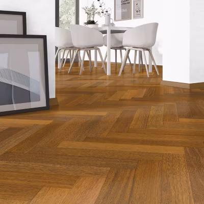 Parquet Massif Bois de Merbau Verni Baton Rompu – 15x90x540mm – 0,583 m²