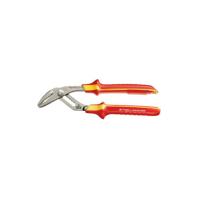 Pince multiprises « grande capacité » vernie, gaines antidérapantes isolées 1000 Volts 30mm – FACOM Maroc | 180A.VE